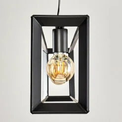 Lampes Industrielles-hofstein Suspension Traryd Noir, 4 lumières