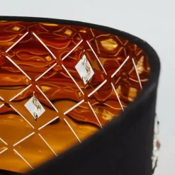 Lampes En Tissu-hofstein Suspension Trasancos Noir, 1 lumière