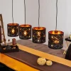 Lampes En Tissu-hofstein Suspension Trasancos Noir, 4 lumières