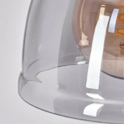 Suspension Verre Fumé-hofstein Suspension Trejos Noir, 3 lumières