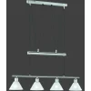 Luminaires Trio Suspension Trio 3751 Acier inoxydable, Nickel mat, 4 lumières