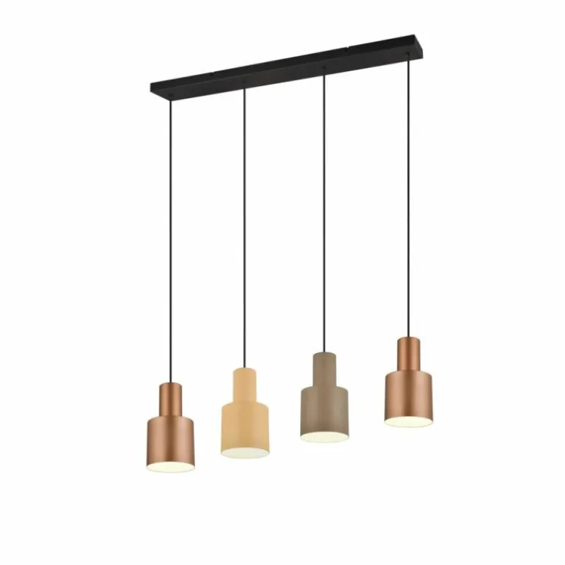 Luminaires Trio Suspension Trio AGUDO Noir, 4 lumières* Suspensions