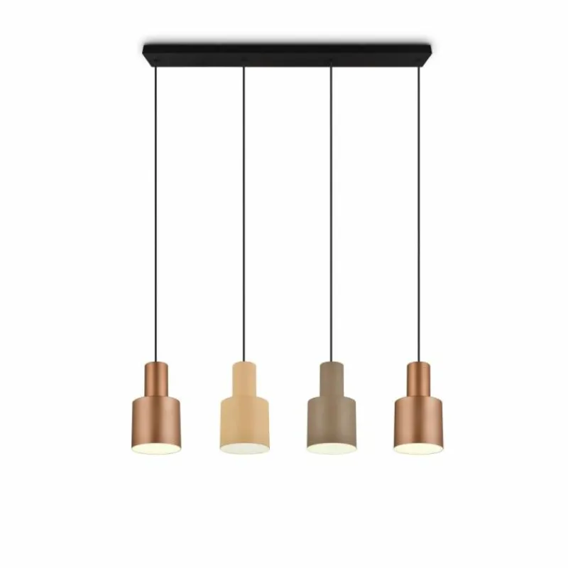 Luminaires Trio Suspension Trio AGUDO Noir, 4 lumières* Suspensions