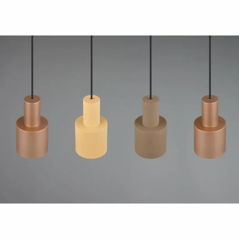 Luminaires Trio Suspension Trio AGUDO Noir, 4 lumières* Suspensions
