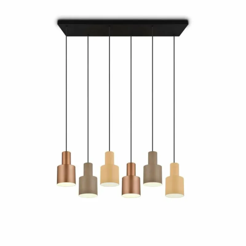 Luminaires Trio Suspension Trio AGUDO Noir, 6 lumières* Suspensions