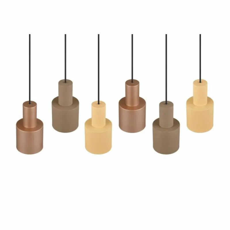 Luminaires Trio Suspension Trio AGUDO Noir, 6 lumières* Suspensions