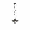 Lampes Vintages & Rétros-Luminaires Trio Suspension Trio Brenta Anthracite, 1 lumière