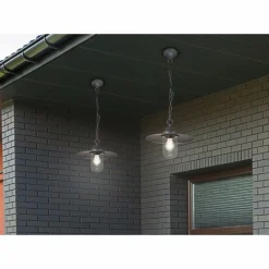 Lampes Vintages & Rétros-Luminaires Trio Suspension Trio Brenta Anthracite, 1 lumière