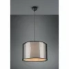 Lampes En Tissu-Luminaires Trio Suspension Trio Burton Noir, 1 lumière