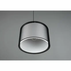 Lampes En Tissu-Luminaires Trio Suspension Trio Burton Noir, 1 lumière