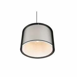 Lampes En Tissu-Luminaires Trio Suspension Trio Burton Noir, 1 lumière