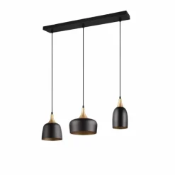 Luminaires Trio Suspension Trio Chiraz Noir, 3 lumières* Suspensions