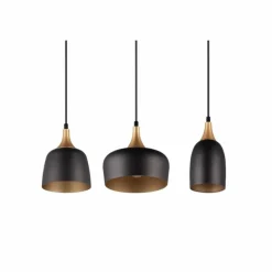 Luminaires Trio Suspension Trio Chiraz Noir, 3 lumières* Suspensions