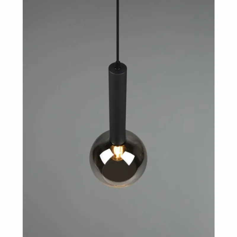 Luminaires Trio Suspension Trio Clayton Noir, 1 lumière* Suspensions