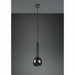 Luminaires Trio Suspension Trio Clayton Noir, 1 lumière* Suspensions
