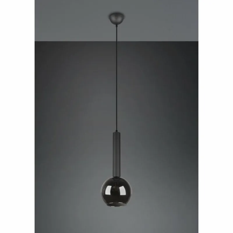 Luminaires Trio Suspension Trio Clayton Noir, 1 lumière* Suspensions