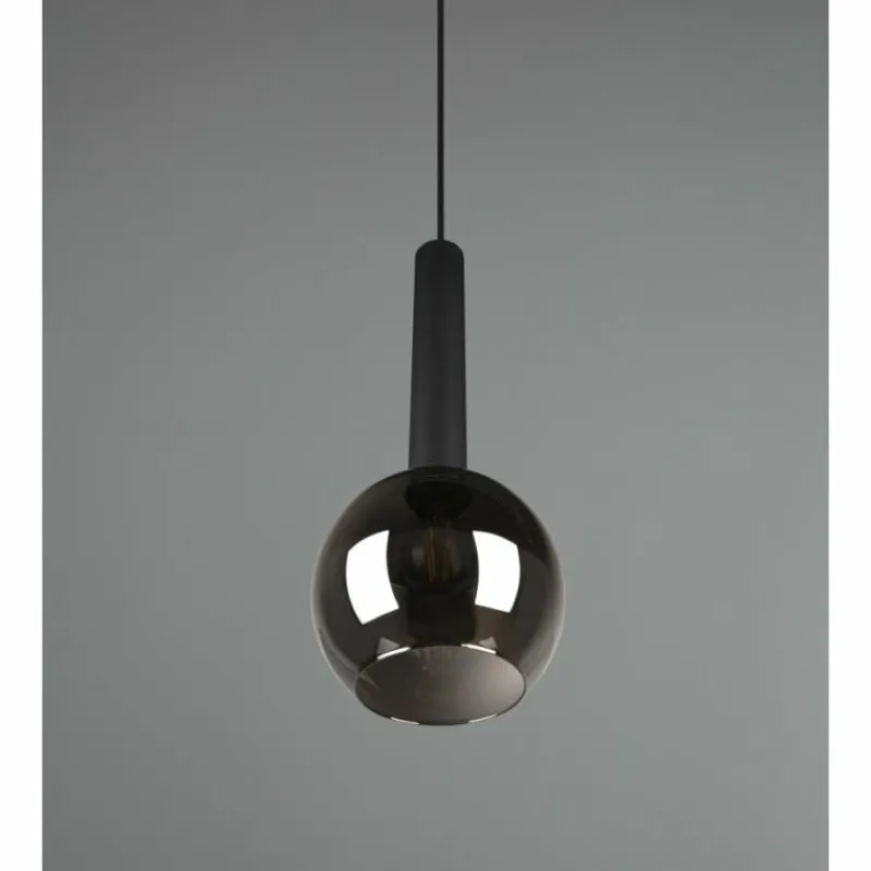 Luminaires Trio Suspension Trio Clayton Noir, 1 lumière* Suspensions