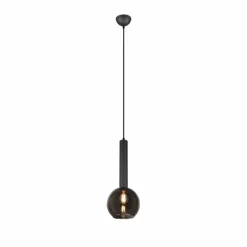Luminaires Trio Suspension Trio Clayton Noir, 1 lumière* Suspensions
