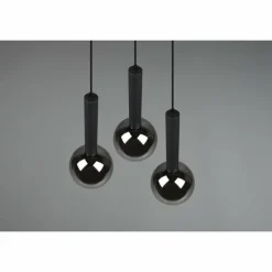 Luminaires Trio Suspension Trio Clayton Noir, 3 lumières* Suspensions
