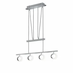 Luminaires Trio Suspension Trio CORLAND II LED Chrome, 4 lumières* Suspensions