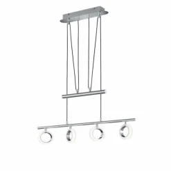 Luminaires Trio Suspension Trio CORLAND II LED Chrome, 4 lumières* Suspensions