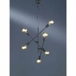 Luminaires Trio Suspension Trio CROSS Noir, 6 lumières* Suspensions
