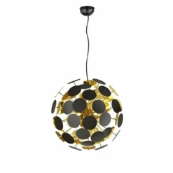 Luminaires Rustiques-Luminaires Trio Suspension Trio DISCALGO Noir, 6 lumières