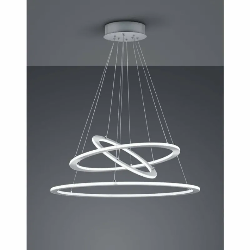 Luminaires Trio Suspension Trio Durban LED Nickel mat, 1 lumière* Éclairage Led