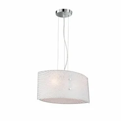 Luminaires Trio Suspension Trio Elisa Chrome, 2 lumières