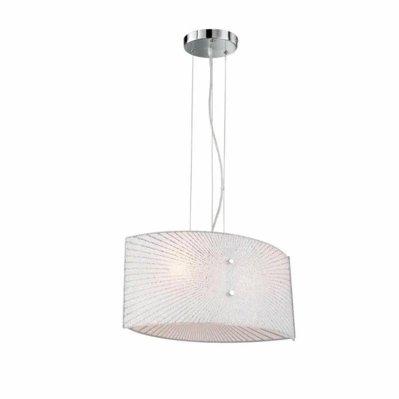 Luminaires Trio Suspension Trio Elisa Chrome, 2 lumières