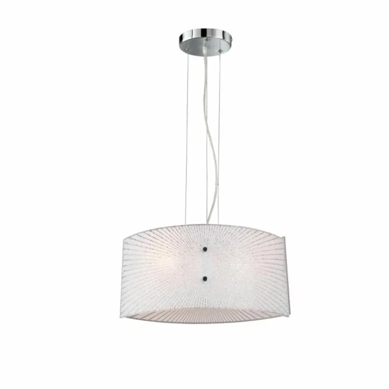 Luminaires Trio Suspension Trio Elisa Chrome, 2 lumières