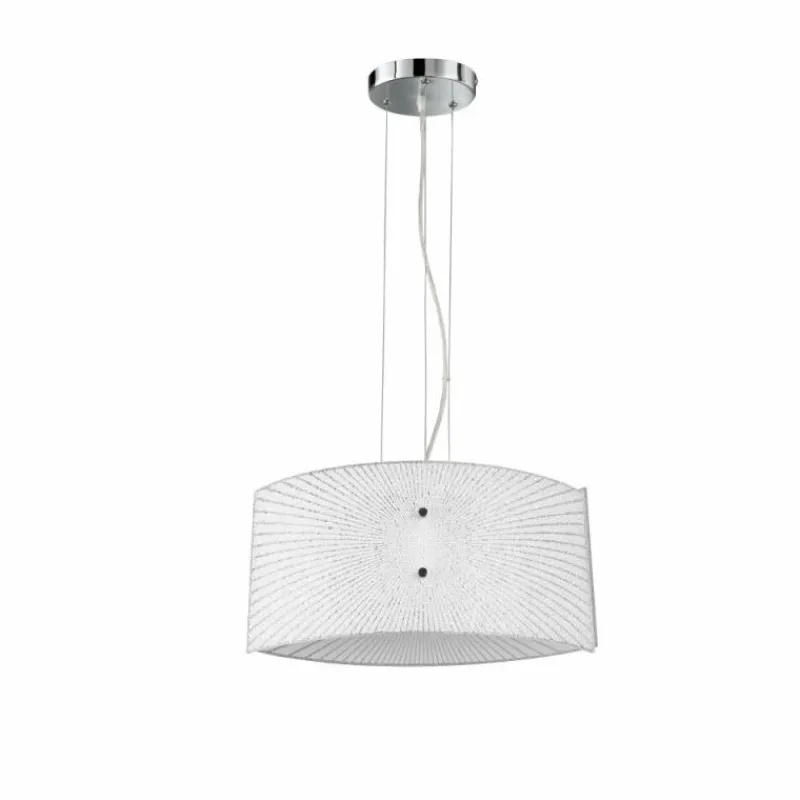 Luminaires Trio Suspension Trio Elisa Chrome, 2 lumières