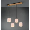 Lampes Vintages & Rétros-Luminaires Trio Suspension Trio Elmau Brun foncé, Nickel mat, 4 lumières