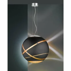 Luminaires Trio Suspension Trio FARO Chrome, 1 lumière