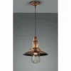 Lampes Industrielles-Luminaires Trio Suspension Trio FISHERMAN Cuivre, 1 lumière