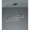 Luminaires Trio Suspension Trio Grant LED Laiton, Noir, 1 lumière* Suspensions