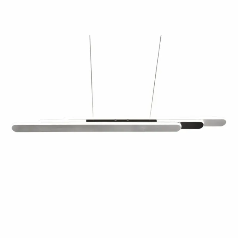 Luminaires Trio Suspension Trio Helios LED Aluminium brossé, 1 lumière* Éclairage Led