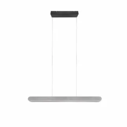 Luminaires Trio Suspension Trio Helios LED Aluminium brossé, 1 lumière* Éclairage Led