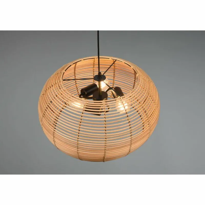 Luminaires Trio Suspension Trio Inga Noir, 3 lumières* Suspensions