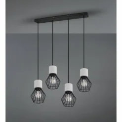 Luminaires Trio Suspension Trio Jamiro Noir, 4 lumières* Suspensions