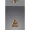 Lampe Turque-Luminaires Trio Suspension Trio JASMIN Cuivre, 1 lumière