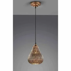 Lampe Turque-Luminaires Trio Suspension Trio JASMIN Cuivre, 1 lumière