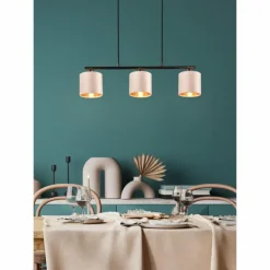 Luminaires Trio Suspension Trio JULIETA Noir, 3 lumières* Suspensions