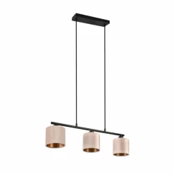 Luminaires Trio Suspension Trio JULIETA Noir, 3 lumières* Suspensions