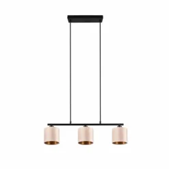 Luminaires Trio Suspension Trio JULIETA Noir, 3 lumières* Suspensions