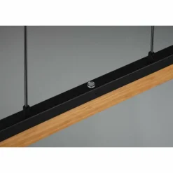 Lampes Vintages & Rétros-Luminaires Trio Suspension Trio Kerala LED Noir, 1 lumière