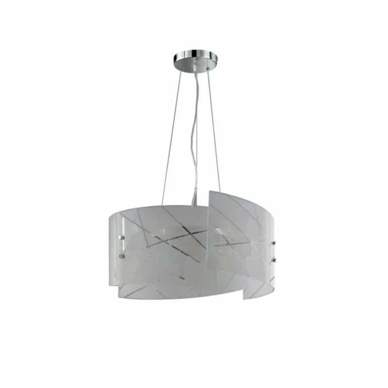 Luminaires Trio Suspension Trio Leuchten SANDRINA Blanc, 3 lumières