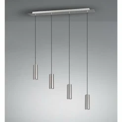 Luminaires Trio Suspension Trio Leuchten MARLEY Nickel mat, 4 lumières* Suspensions
