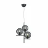 Luminaires Rustiques-Luminaires Trio Suspension Trio Leuchten PURE Anthracite, 3 lumières