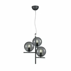 Luminaires Rustiques-Luminaires Trio Suspension Trio Leuchten PURE Anthracite, 3 lumières